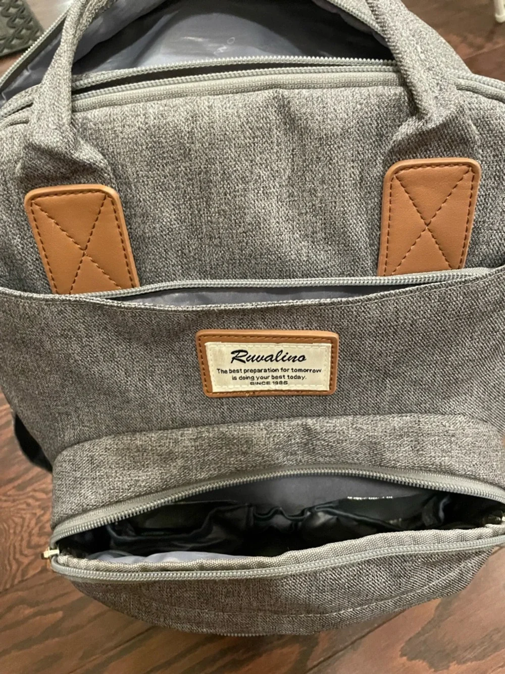 RUVALINO Diaper Bag Backpack-Multifunction Travel Baby Diaper Bag